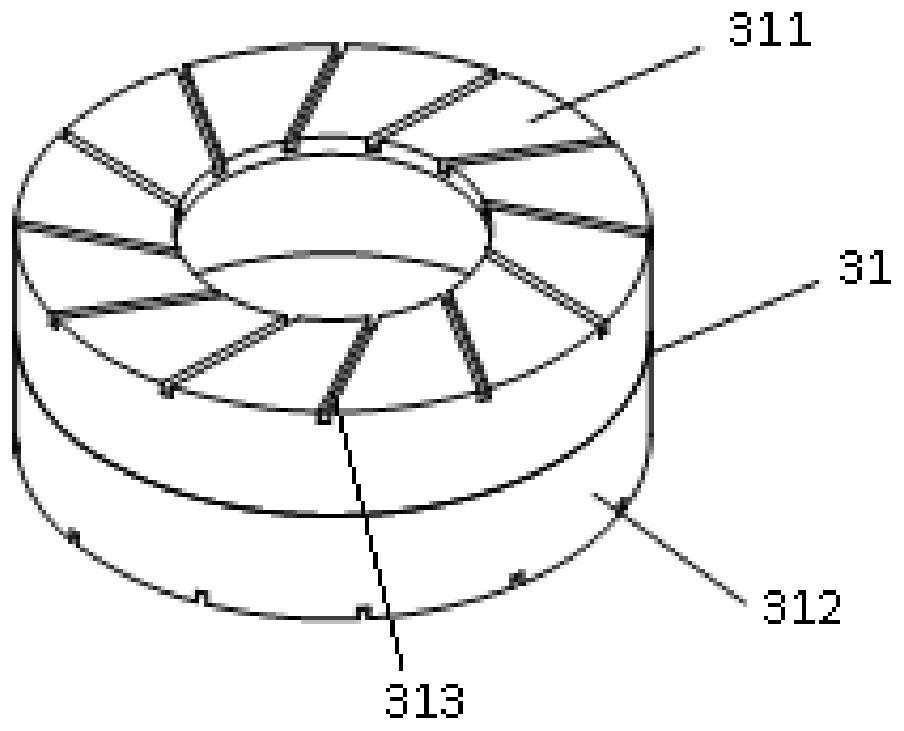 Test device and method for initial permeability of ferrite imaginary part at extremely weak magnetic field and extremely low frequency