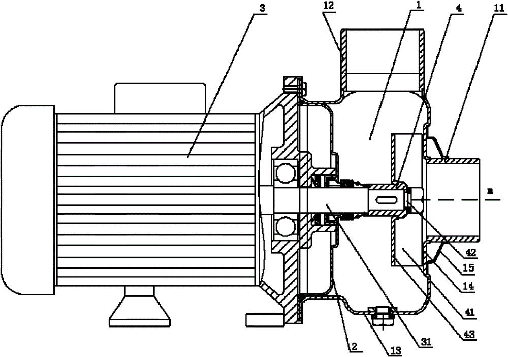 Stamped and welded semi-open impeller centrifugal pump