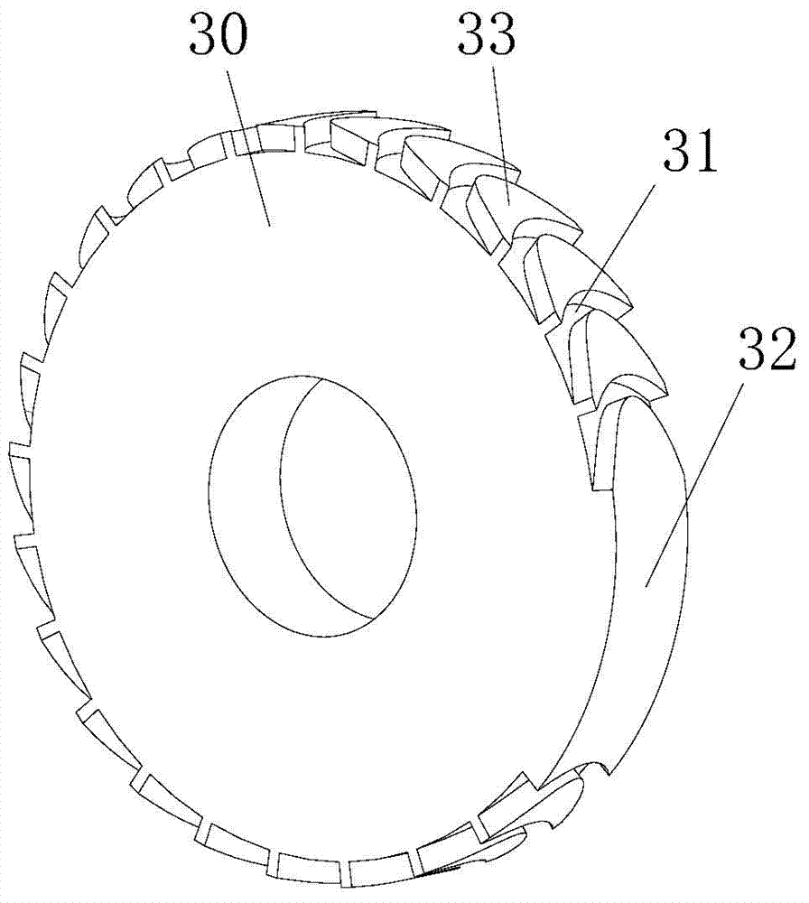 Air starting motor double-turbine driving device