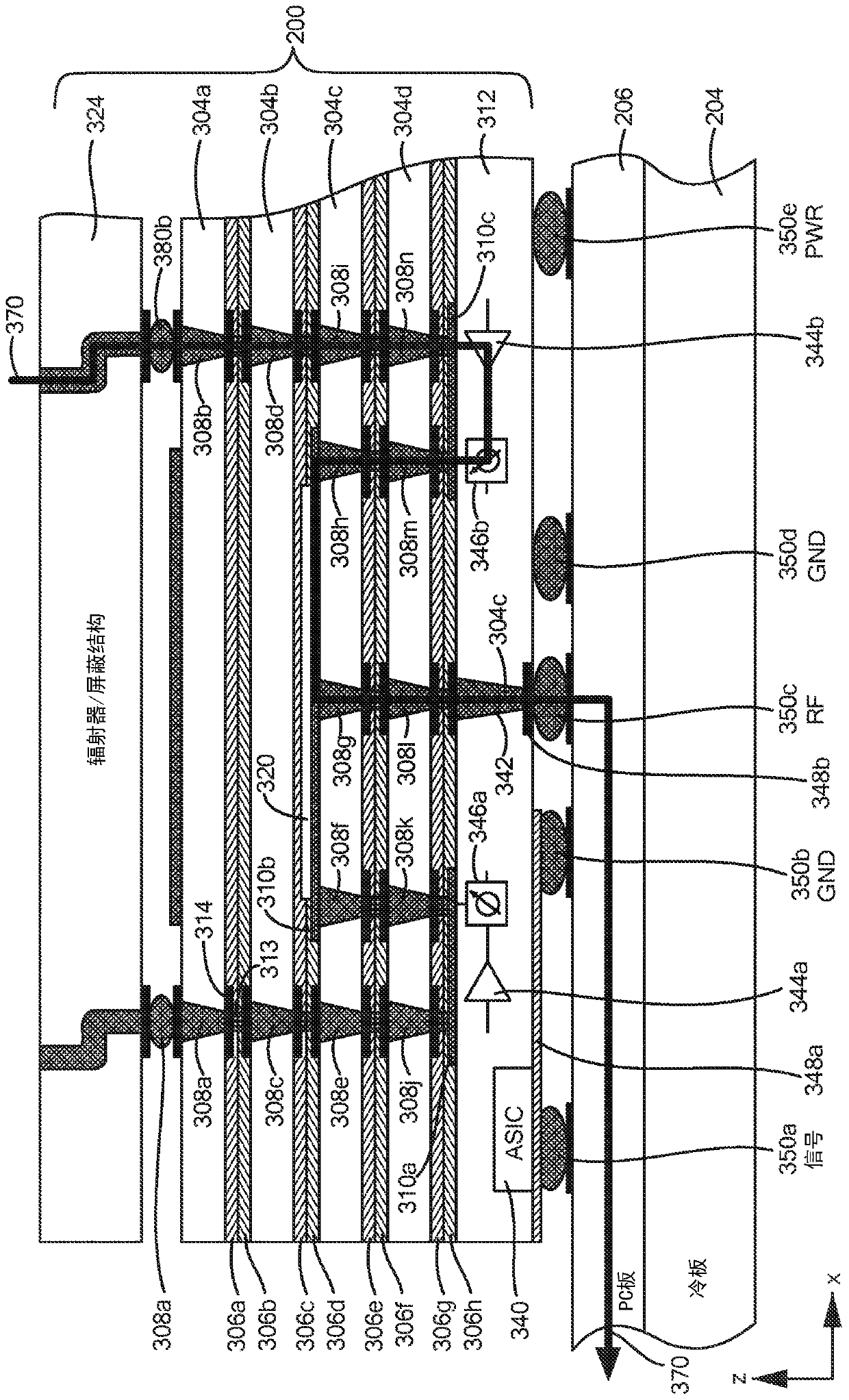 Tile for an active electronically scanned array (AESA)