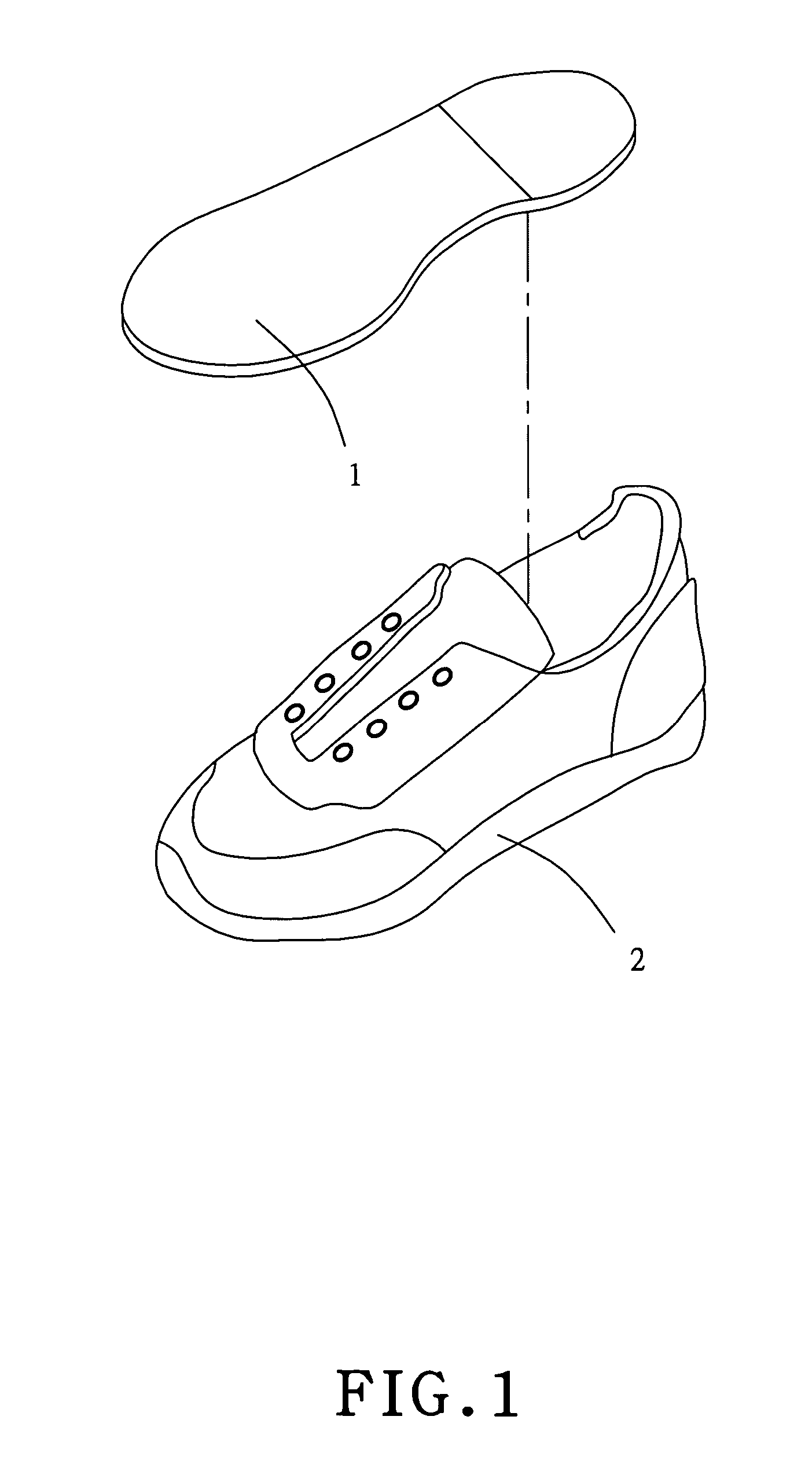 Ventilating shoe pad