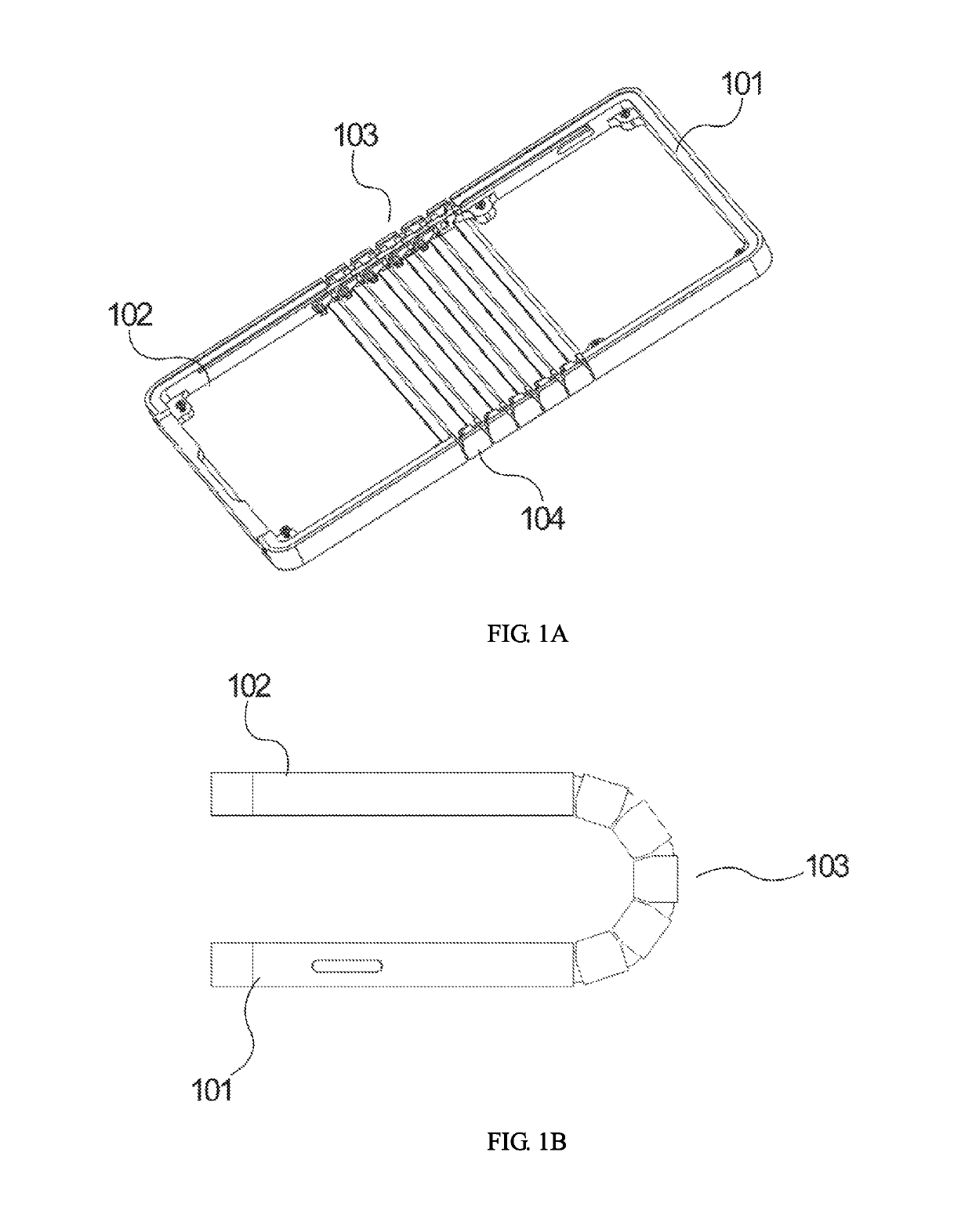 Flexible bottom shell and flexible display device