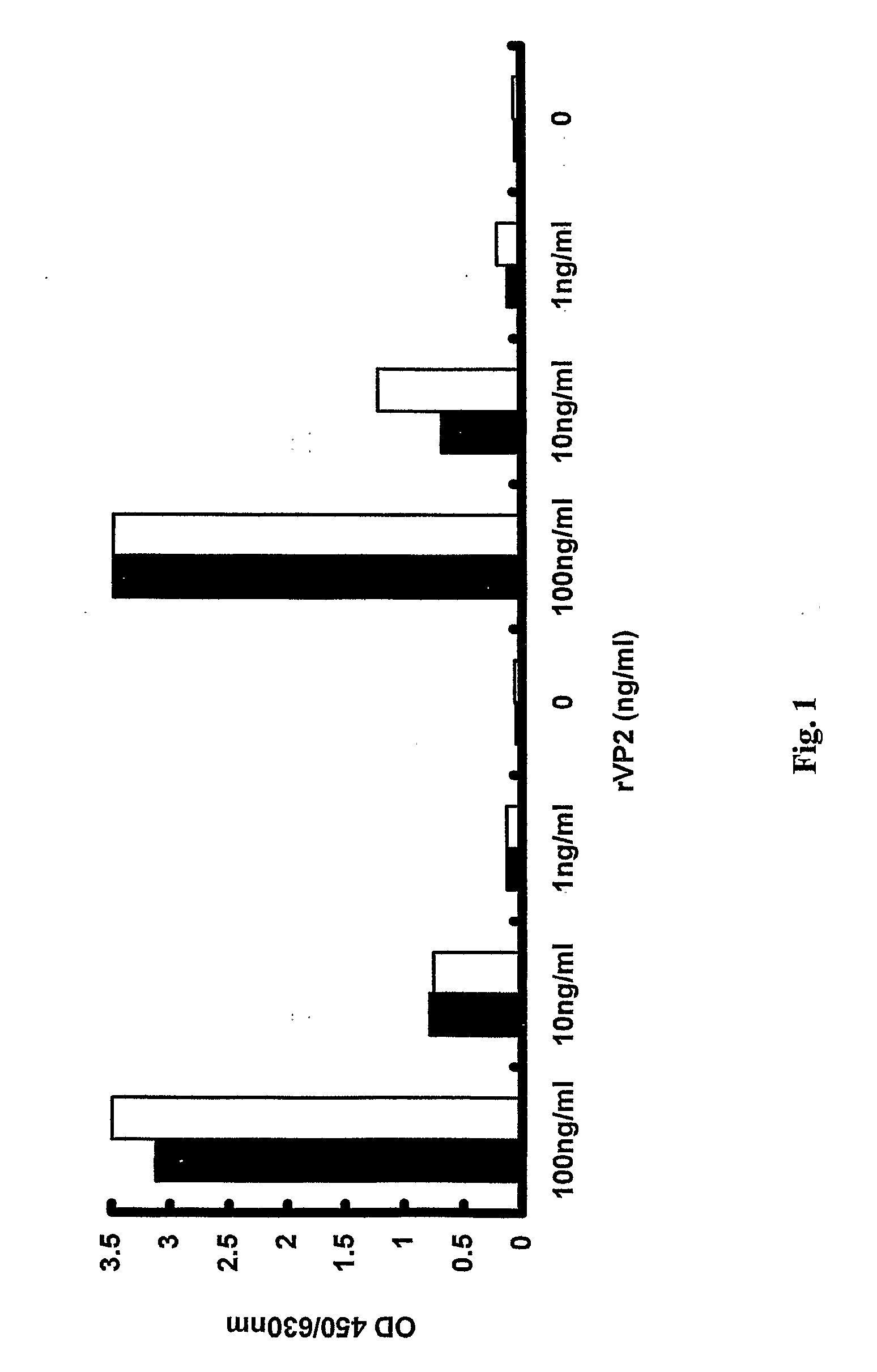 Method for detecting human parvovirus antigen