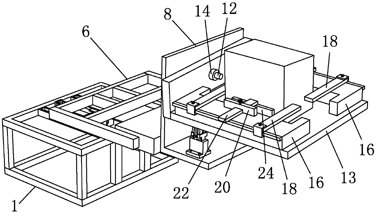 Positioning adjustment device for automatic labeling of carton
