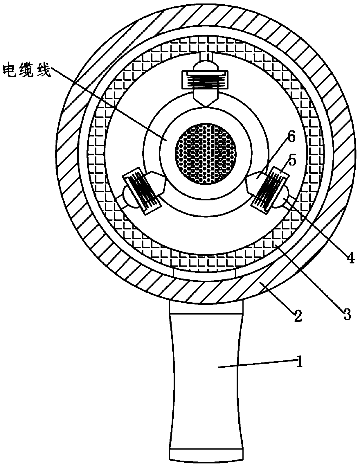 Cable joint peeling device for electric power
