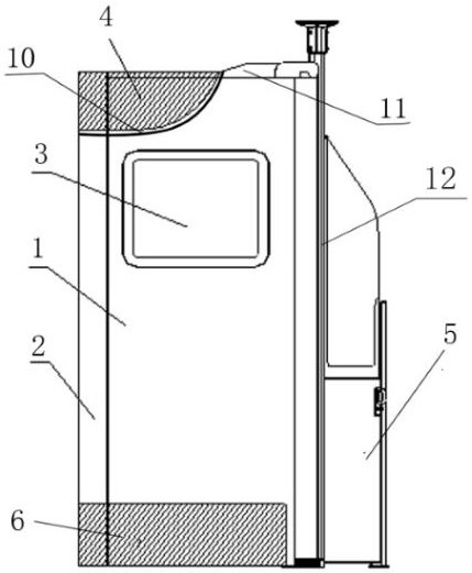 Manufacturing method of driver fence rear enclosure and manufacturing method of driver fence driver door