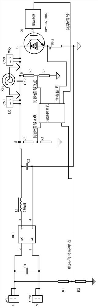 IH heating control circuit and method based on alternating-current zero-crossing point zero-voltage starting