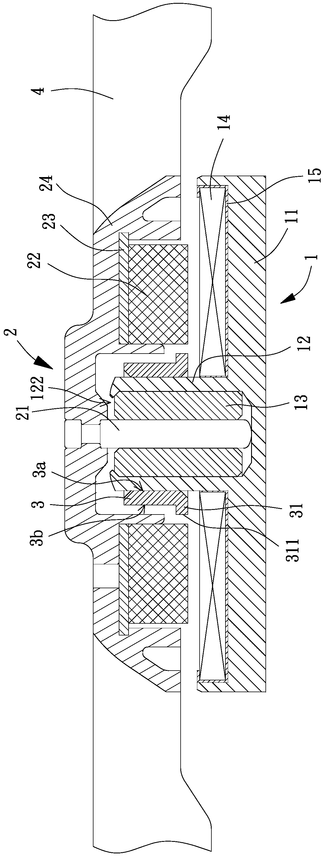 Axial induction motor and axial induction fan