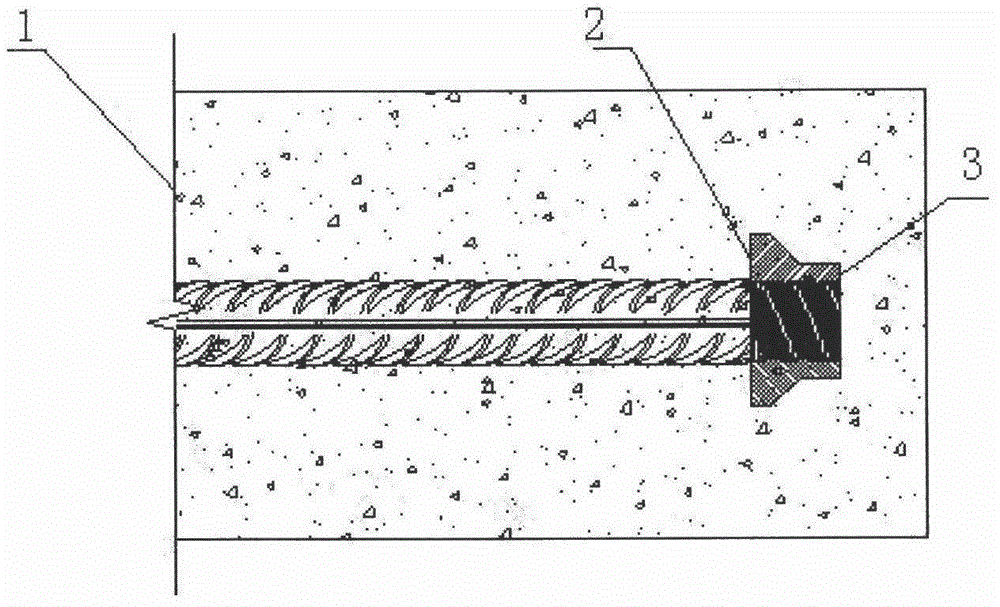 Anchoring device for taper sleeve-locking reinforcements and anchoring method thereof