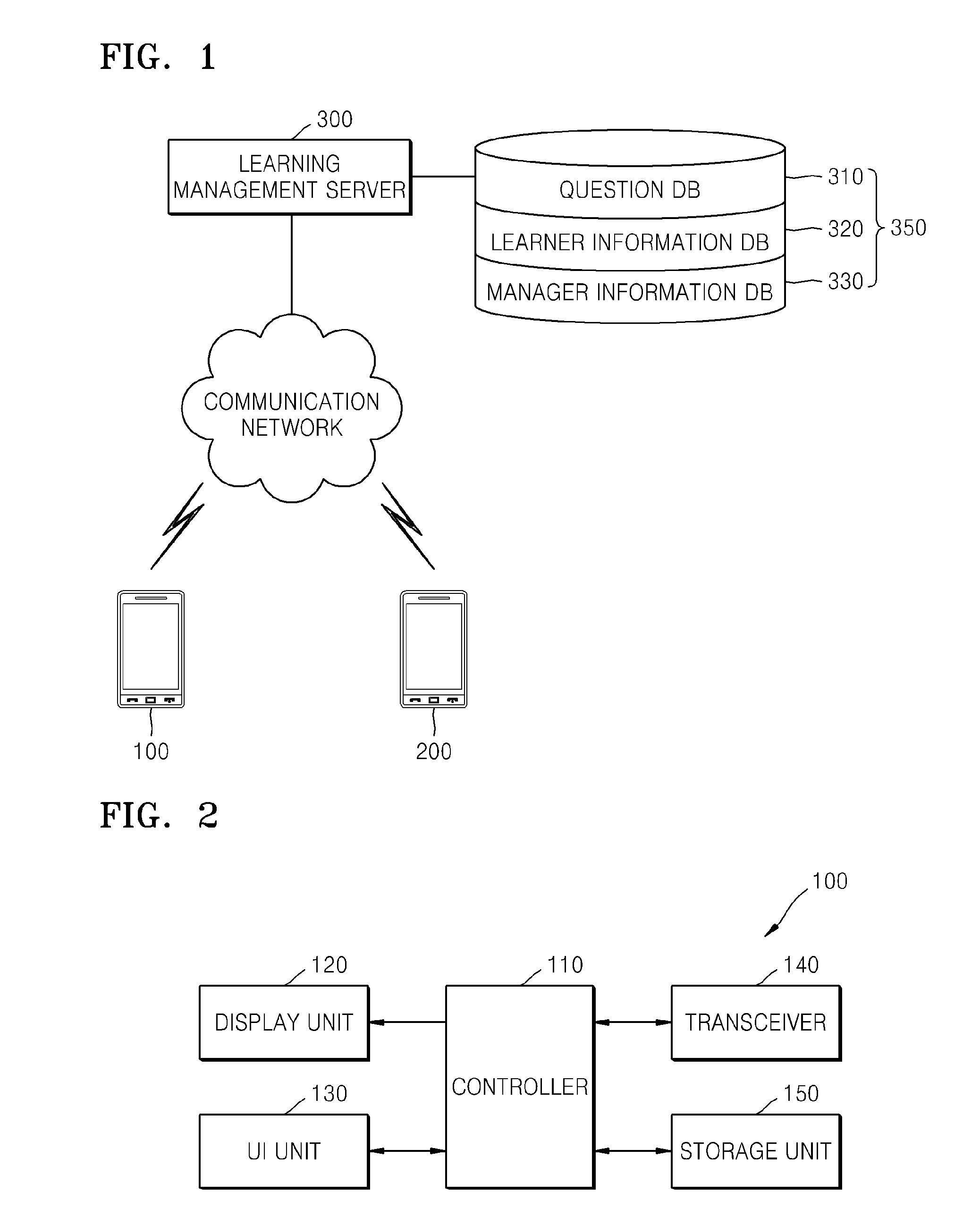 Server and method for managing learning