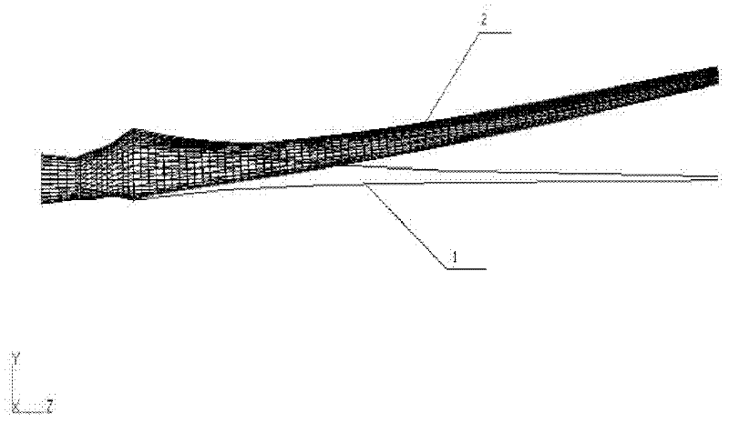 Method for correcting blade modal testing result of horizontal axis wind turbine