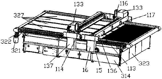 A soft material cutting machine