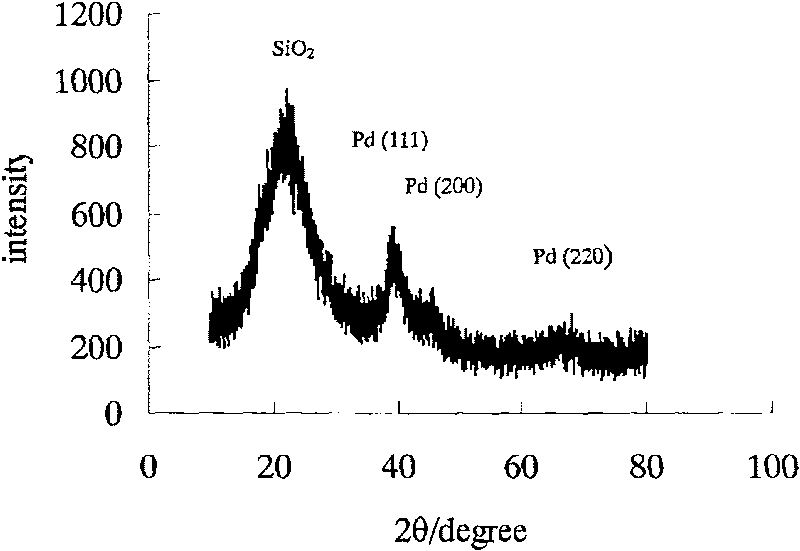 Solid carried ion liquid-nanometer metal particle catalyst, and its preparing method, and application in synthesis of arylamine