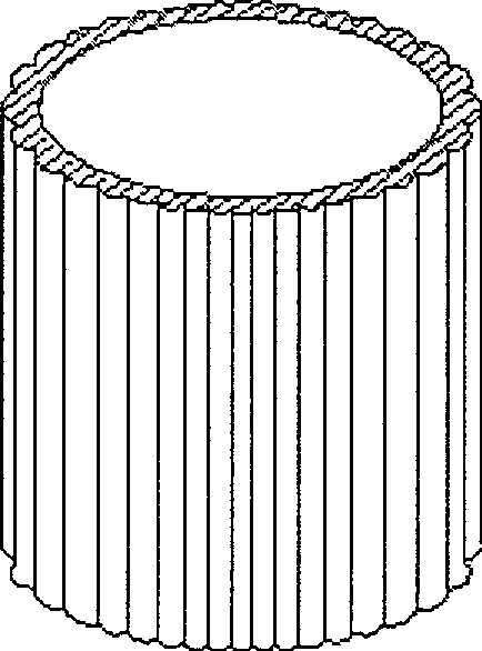 Reverse-forming sulfuration method for sealed type tooth-shaped edge V tape of rubber lagging