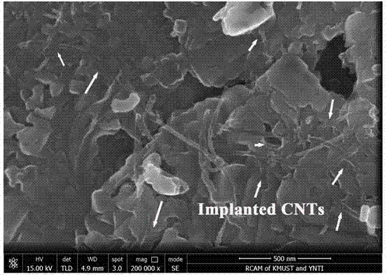 Preparation method of carbon nano tubes/copper composite powder based on comproportionation reaction