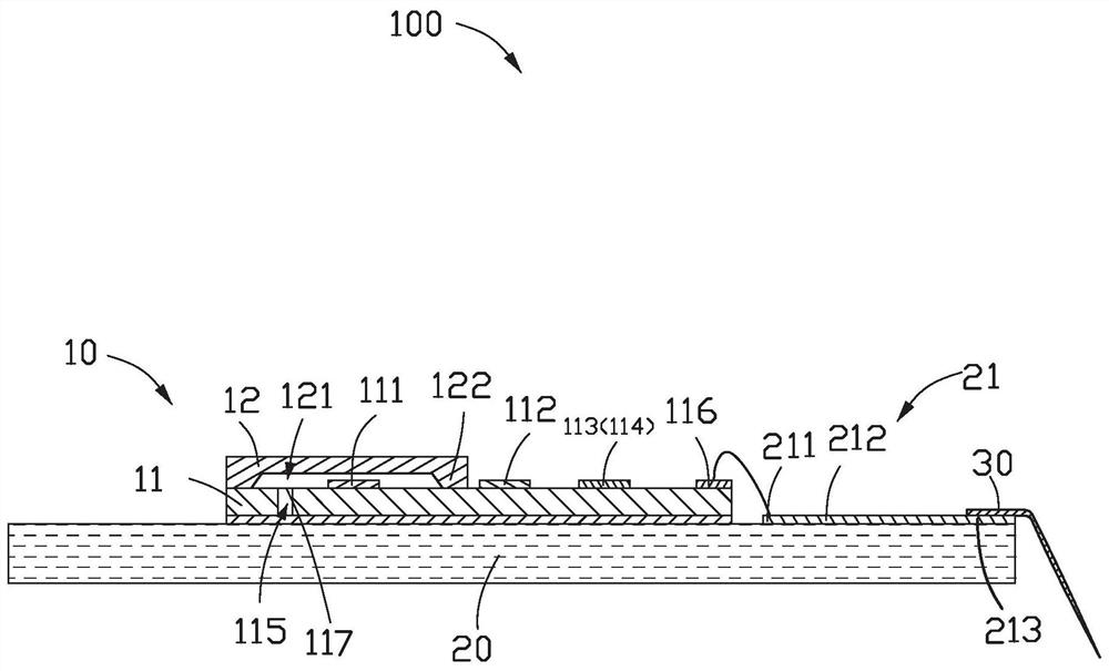 Chip packaging structure and packaging method