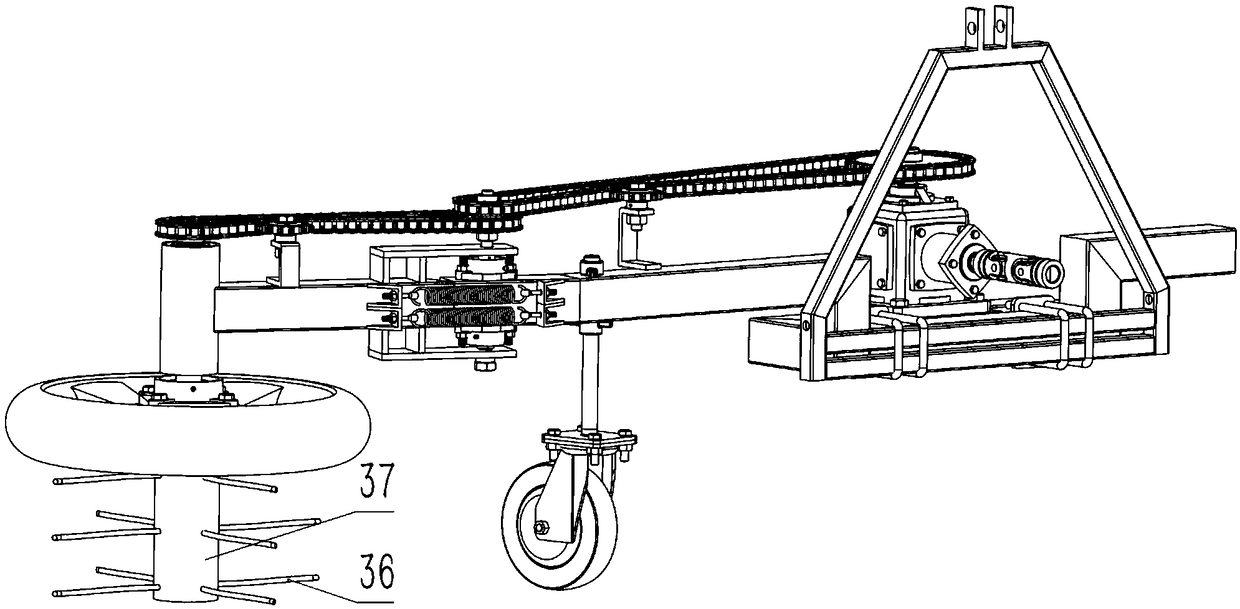 Universal inter-plant weeding ripper for mulberry orchard and orchard