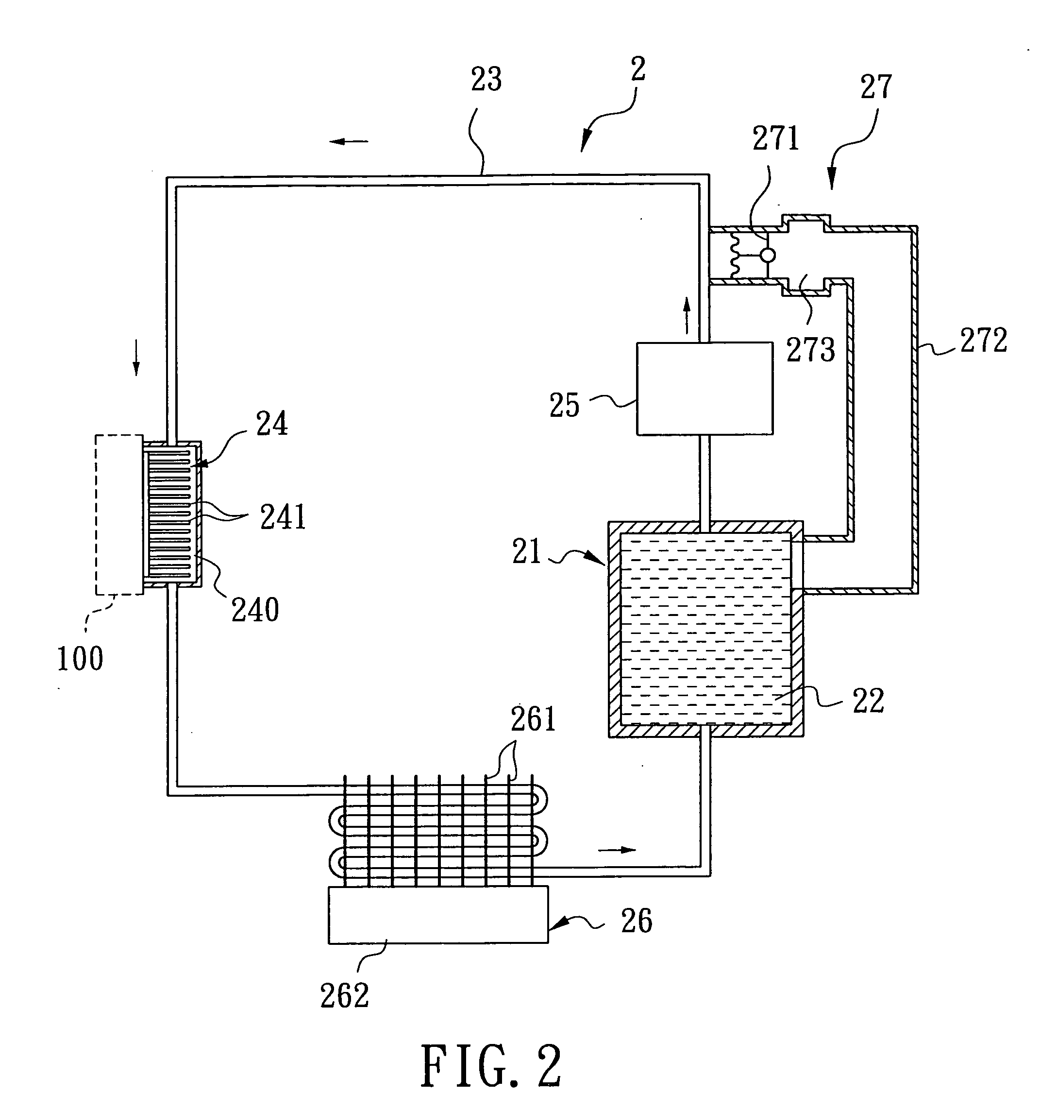 Heat dissipating system