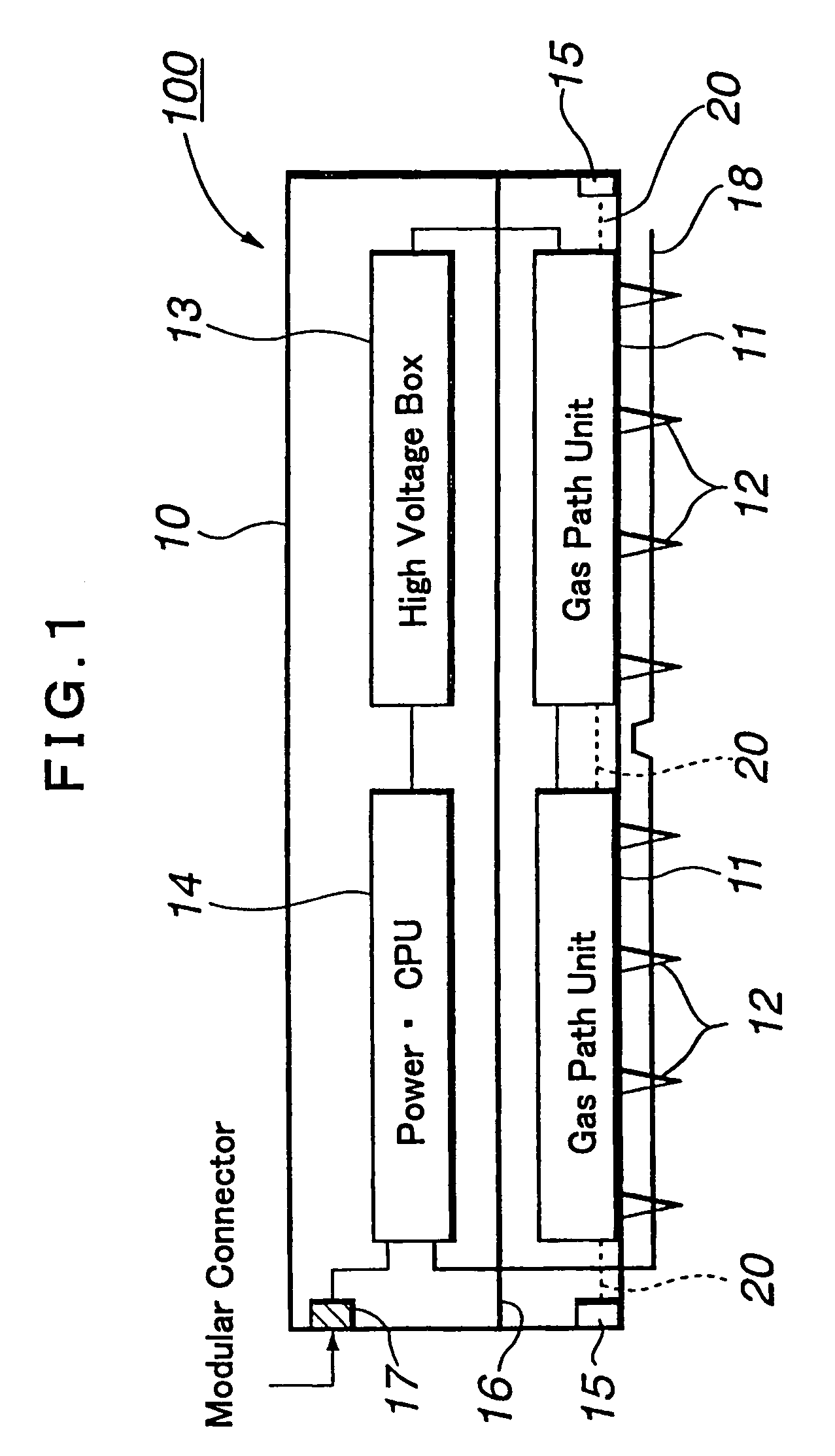 Ionizer and discharge electrode assembly to be assembled therein