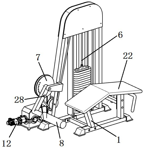 Self-power-generation sitting type leg bending trainer device
