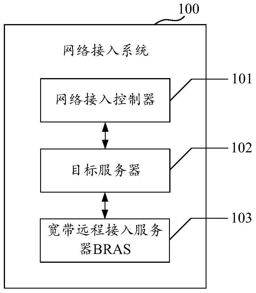 Network access method, device and system, readable storage medium and electronic equipment