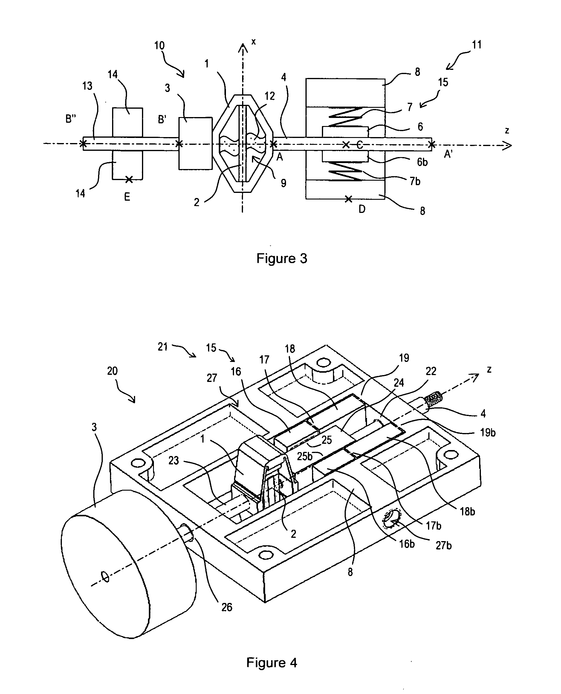 Fine positioning system using an inertial motor based on a mechanical amplifier