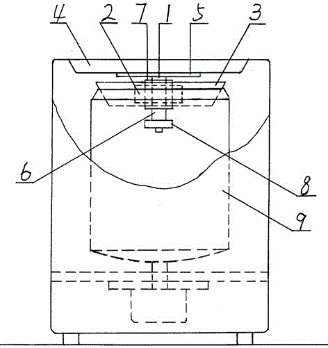 Auxiliary balancer for spin dryer drum of washing machine