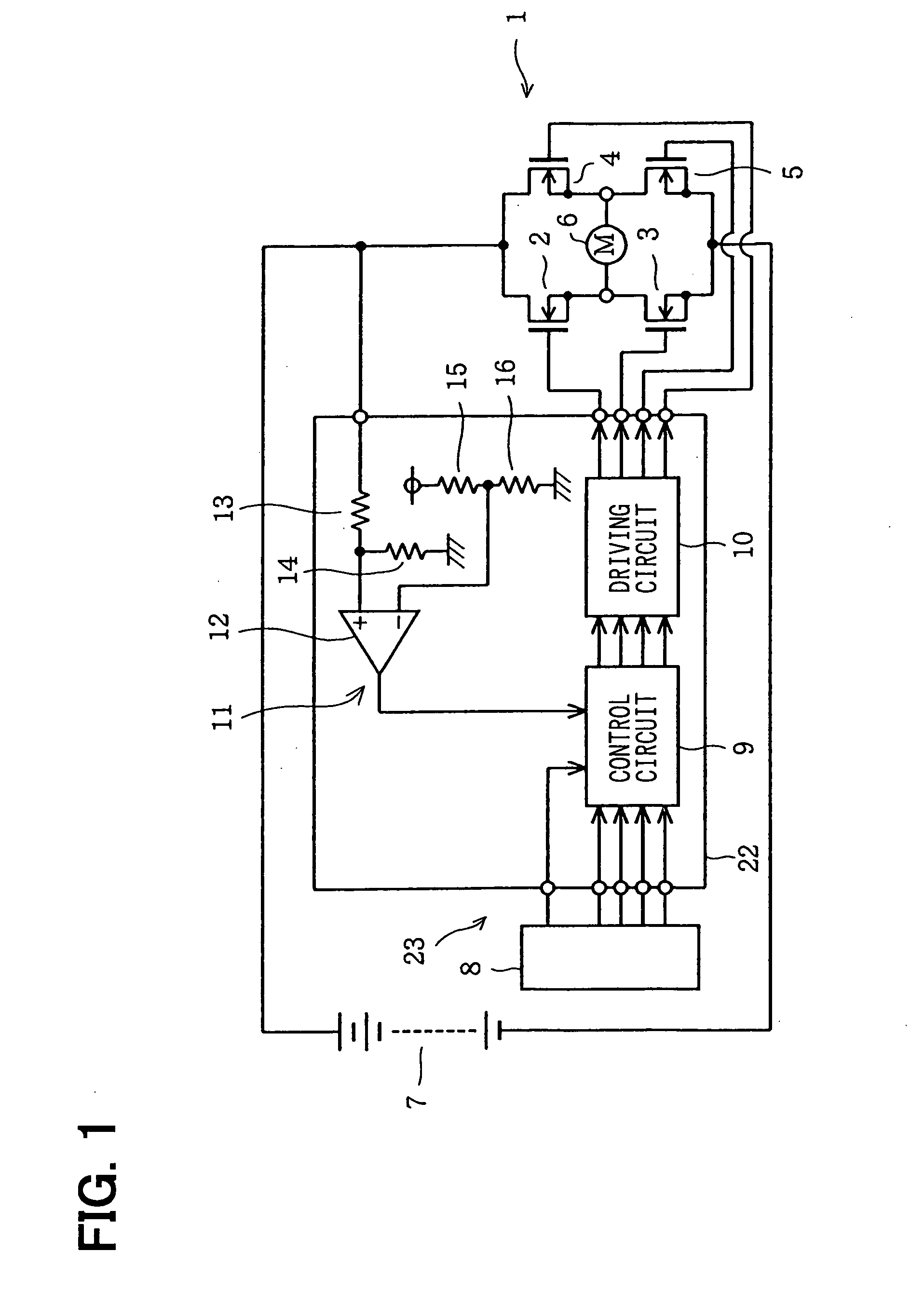 Driving apparatus of H bridge circuit and protection method of the same