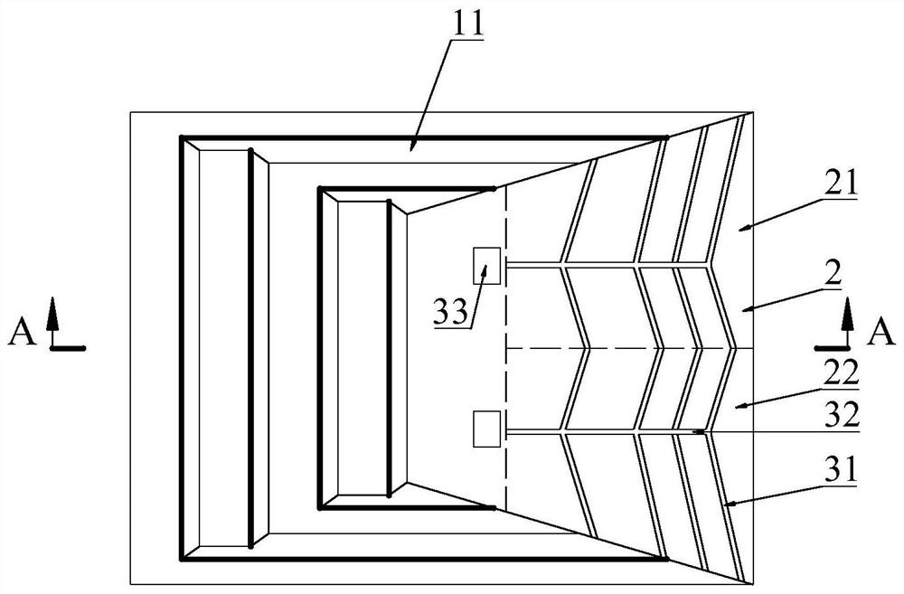 An internal drainage method and construction method of an open-pit mine with inclined base