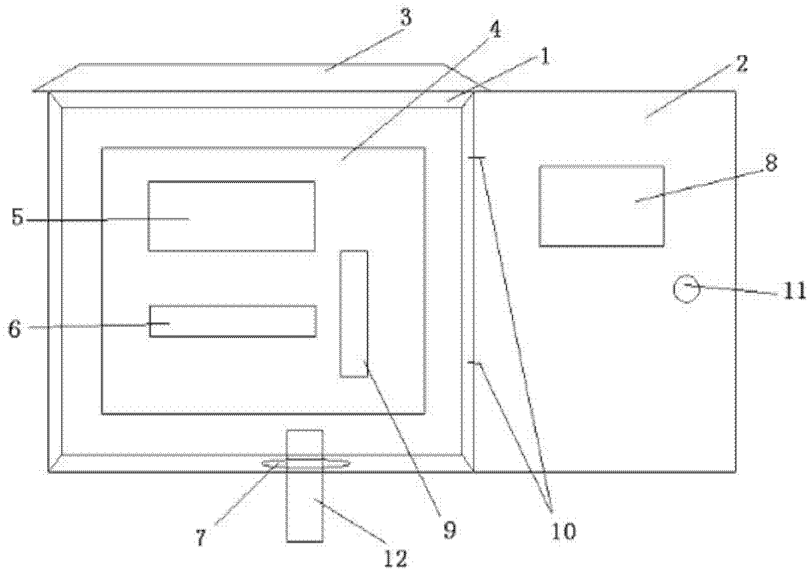 Arrangement box for outdoor intelligent distribution and transformation terminal