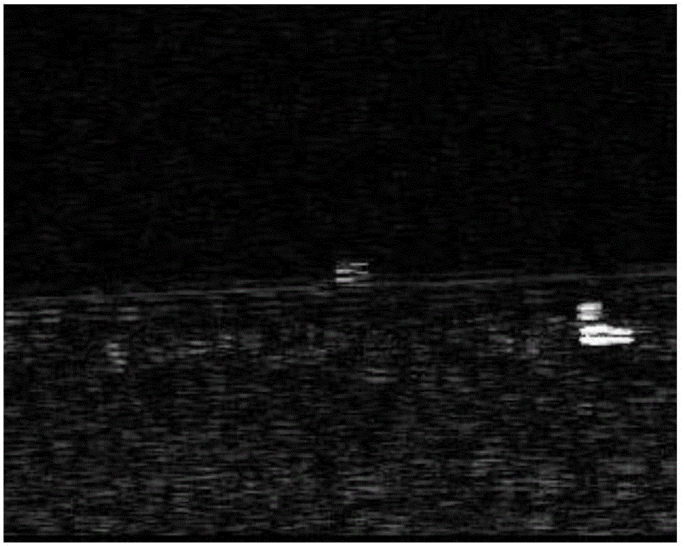 Infrared image sea-sky-line detection method based on linear lookup matrix