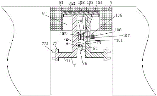 Service life prolonged bridge expansion joint covering equipment