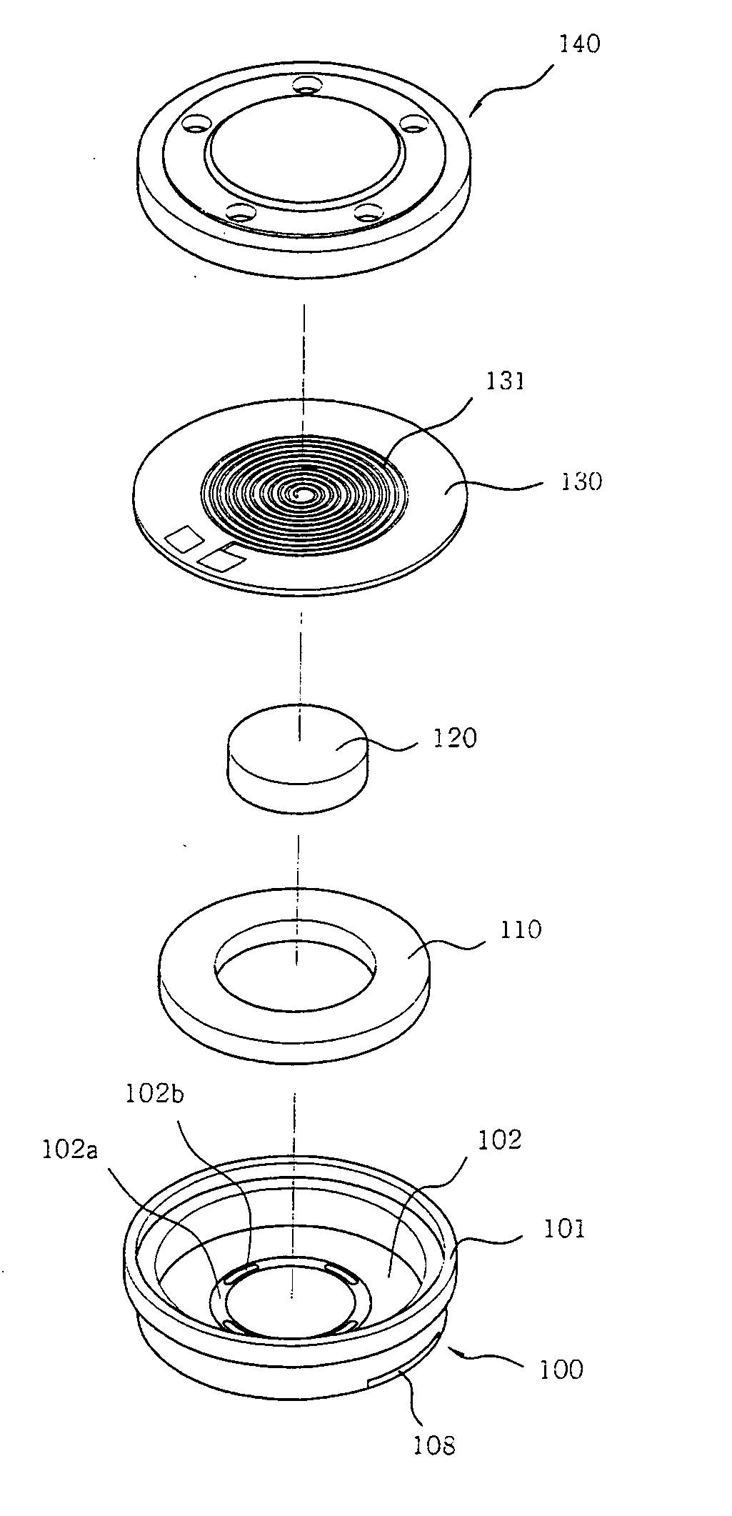 Speaker for mobile terminals and manufacturing method thereof