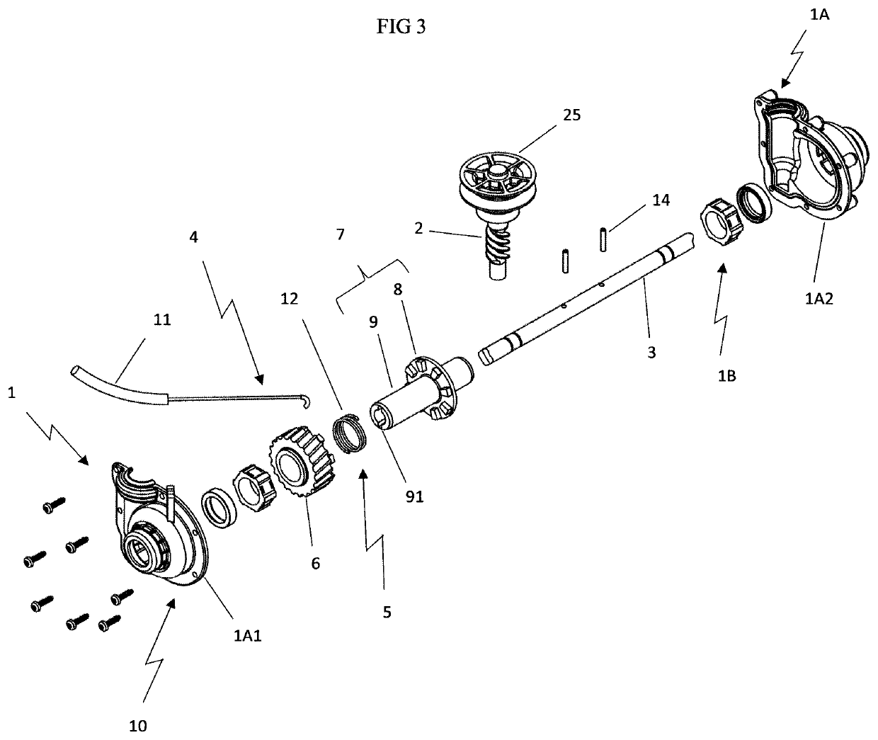 Transmission housing, and wheeled vehicle comprising a housing of this type