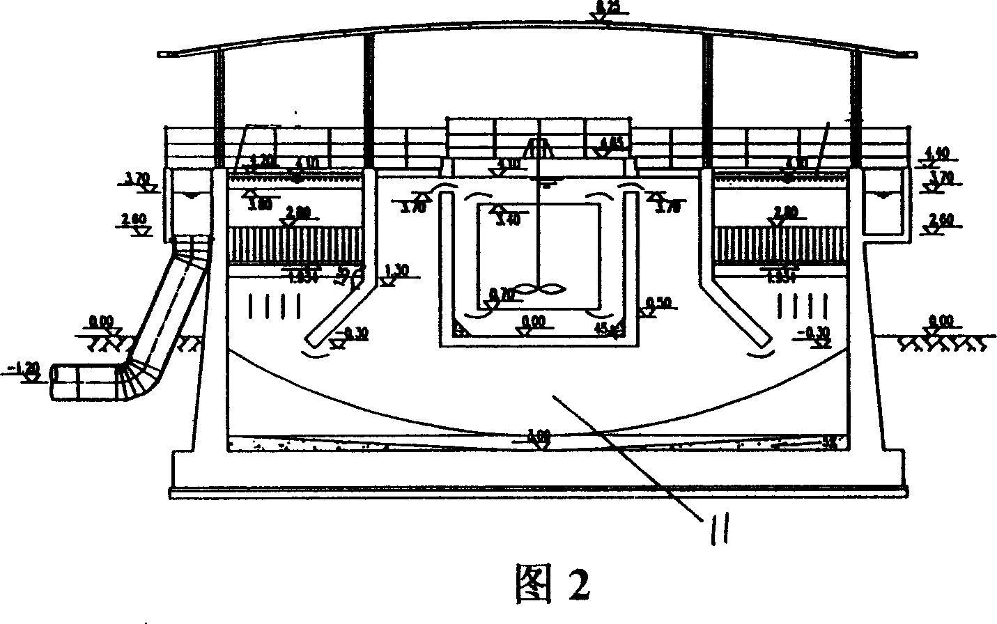 Full Chinese type settling pond