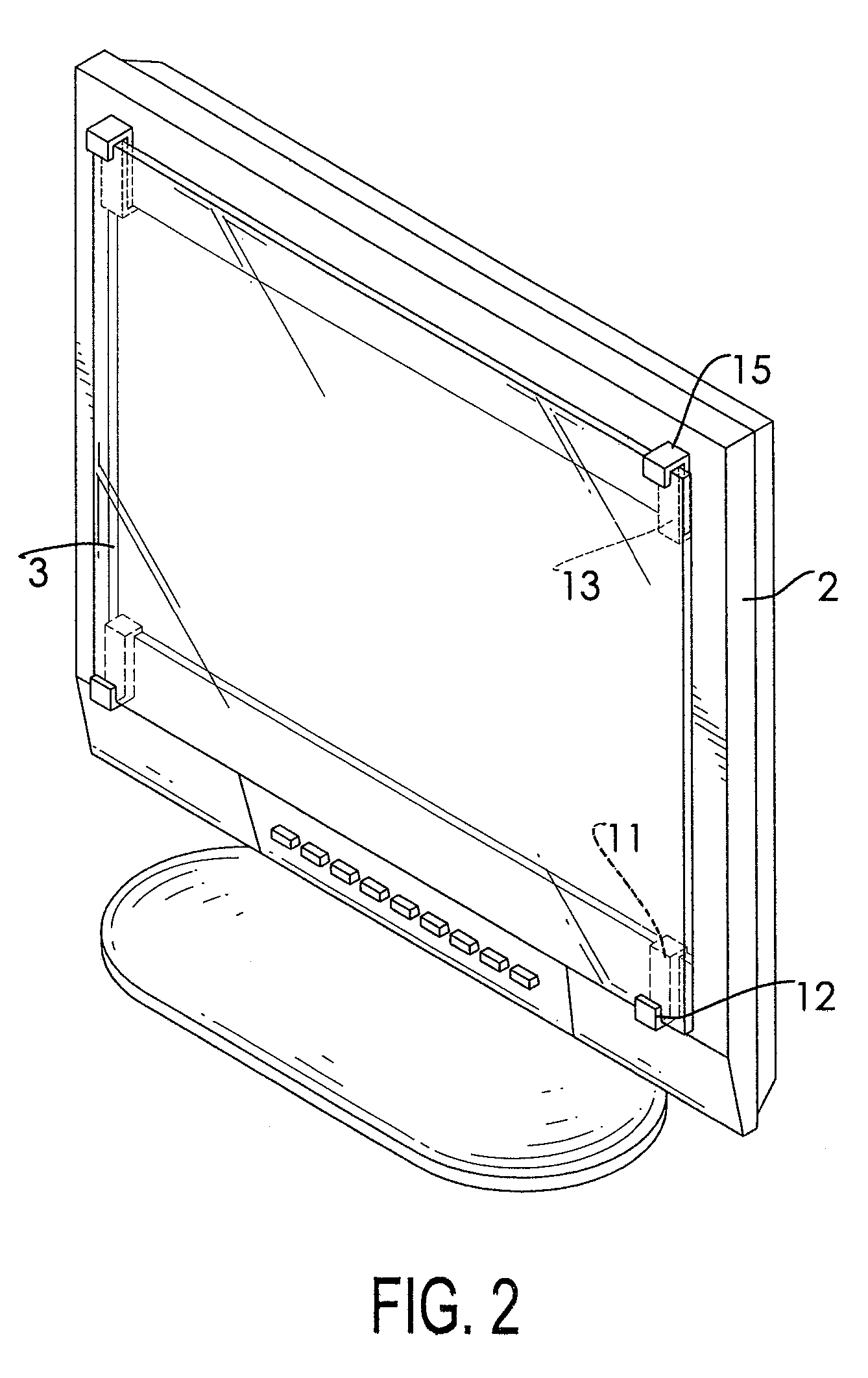 Detachable screen protector assembly with a fastening apparatus