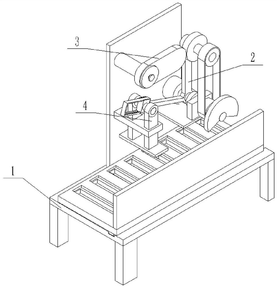 A device for punching holes at a specified depth on a rubber product production line