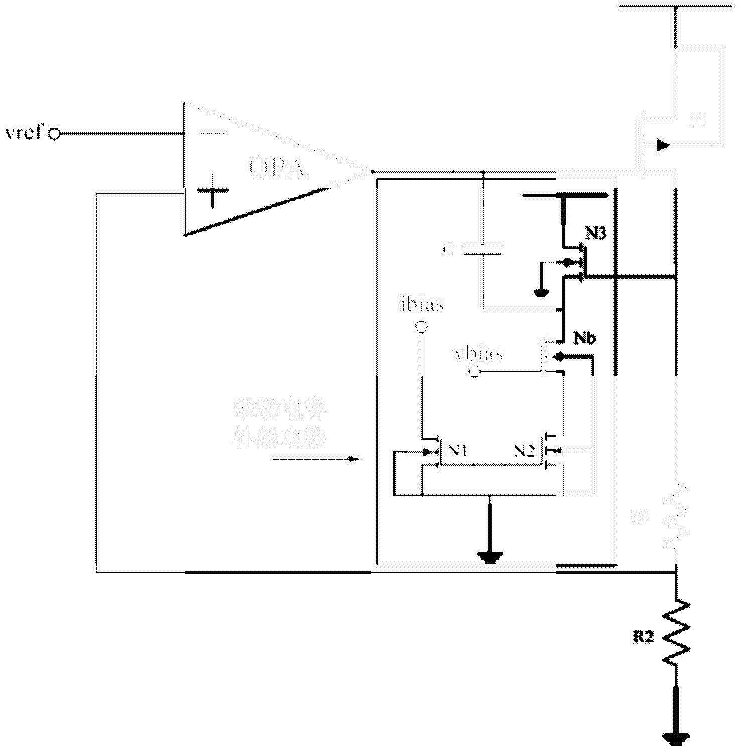 Loop circuit compensating circuit