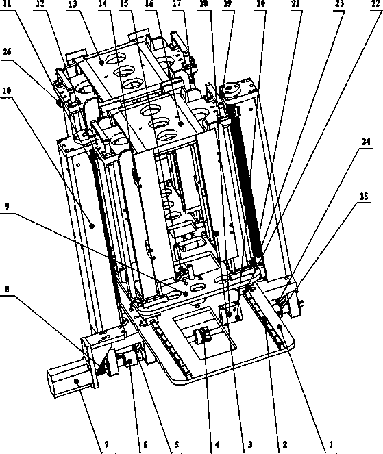 Automatic feeding material frame