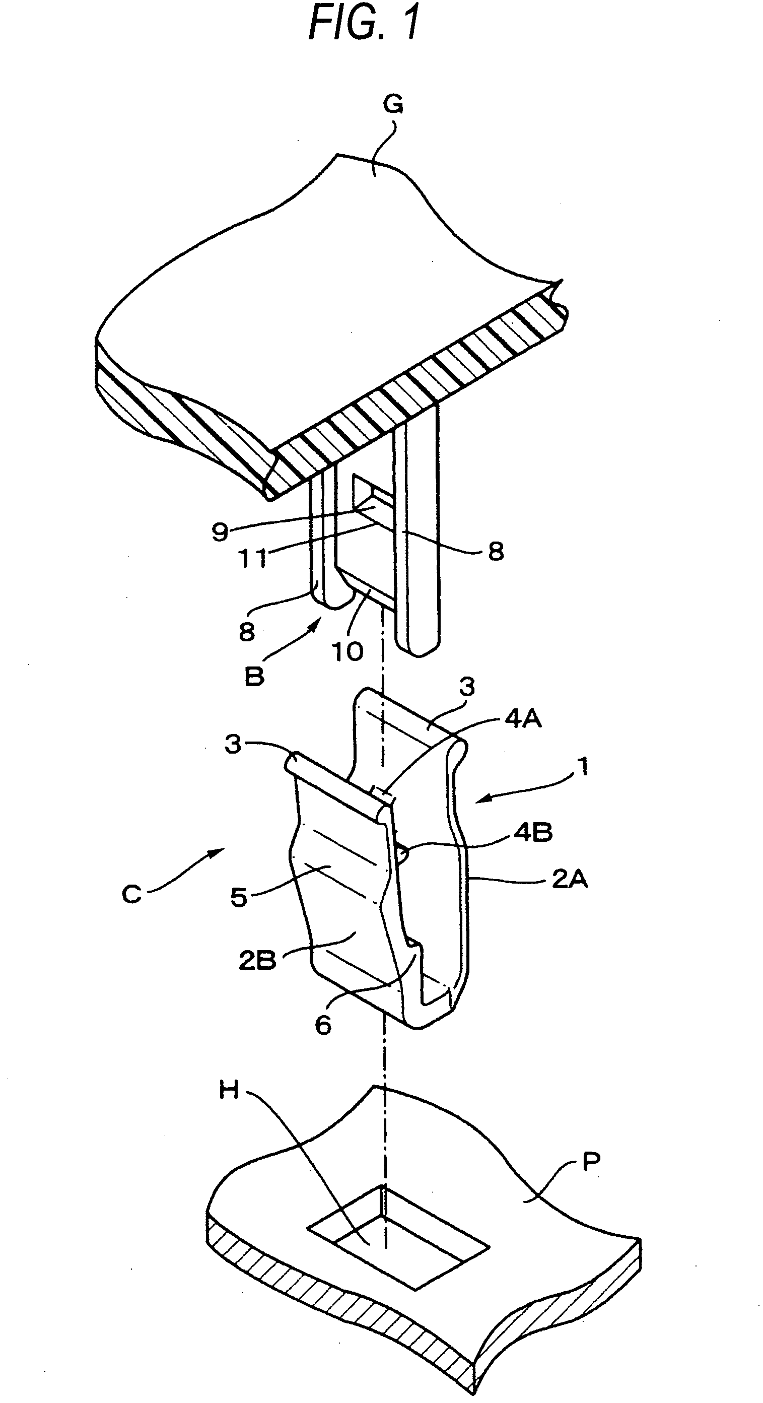 Mounting structure of vehicle interior material
