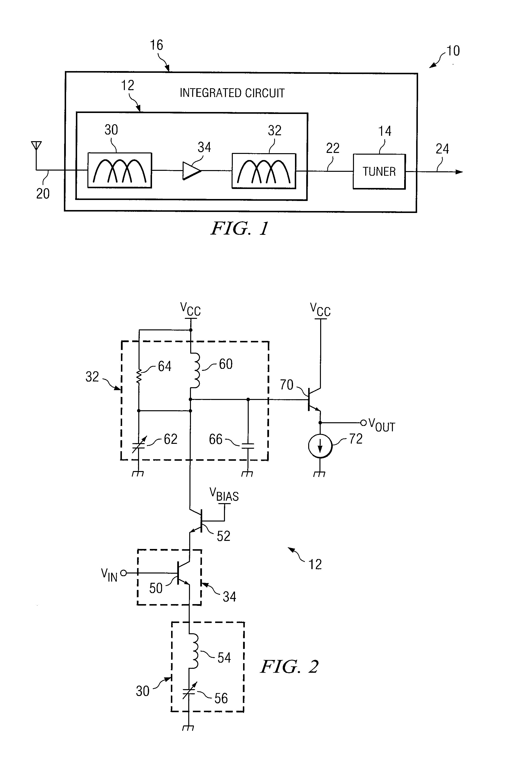 Integrated channel filter using multiple resonant filters and method of operation