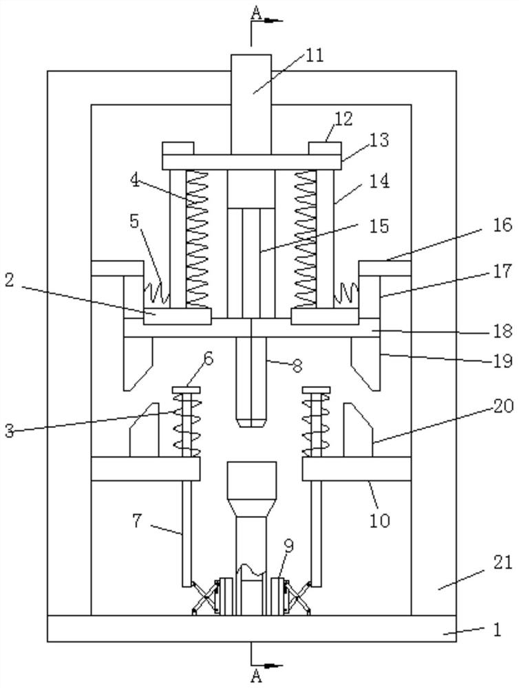 A special stamping device for spectacle tube processing and its use method