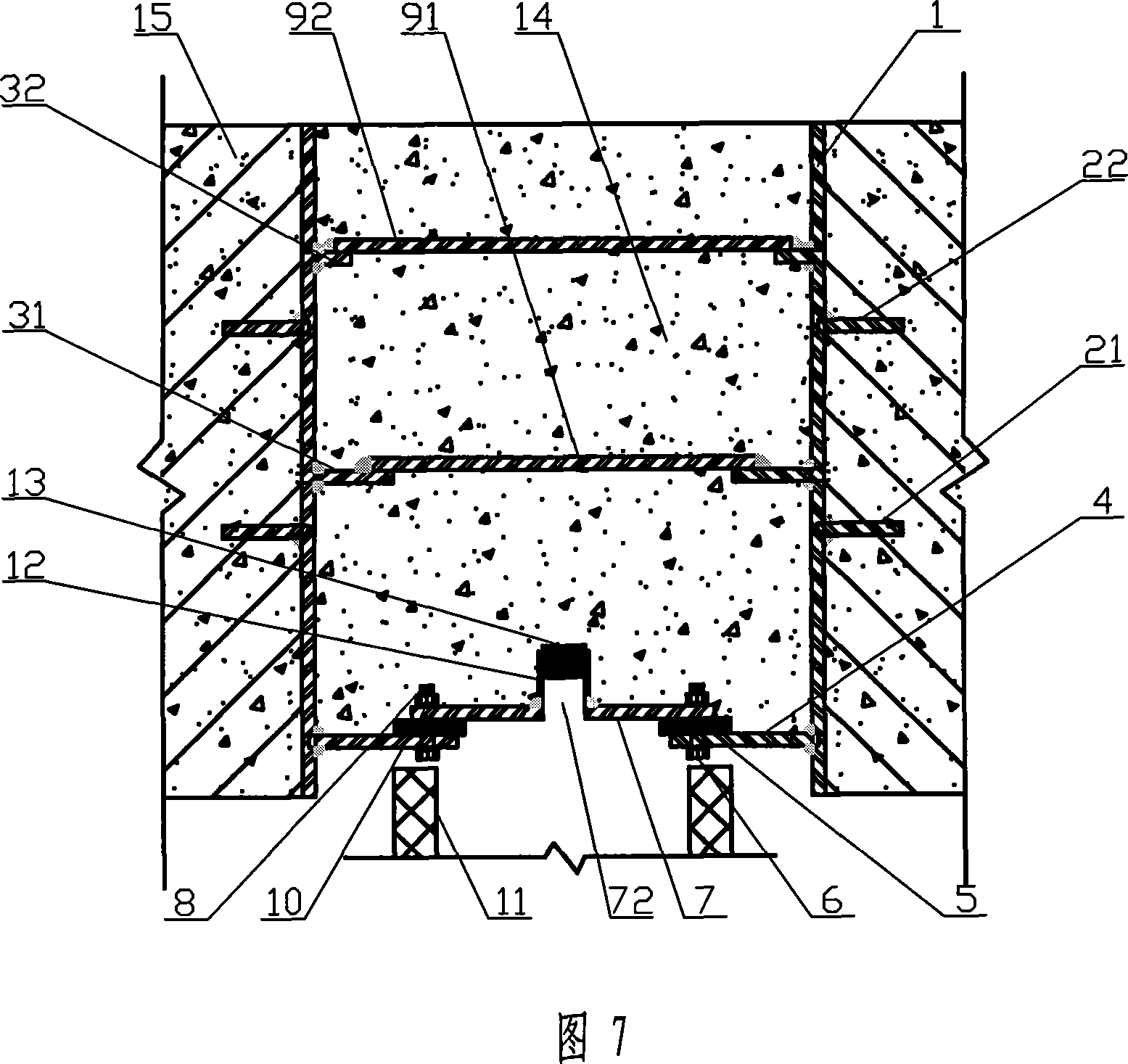 Fast plugging device for deep foundation pit precipitation well