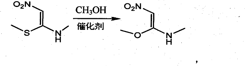 Process for synthesizing 1- methylamino-1-methoxy-2-nitroethylene