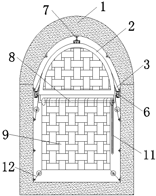 Roadway blasting wave leakage and stone prevention device, and use method thereof