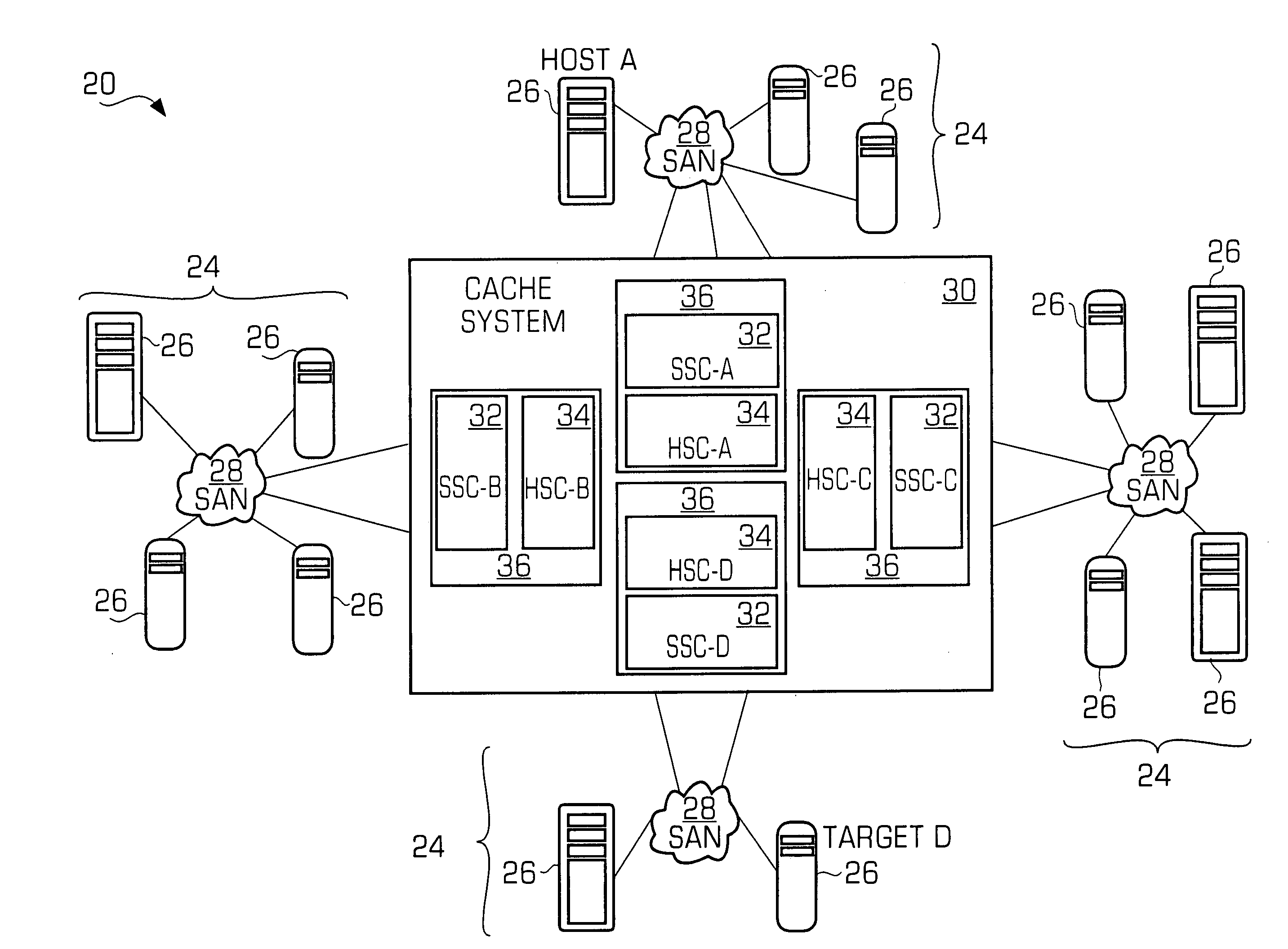 Caching system and method for a network storage system