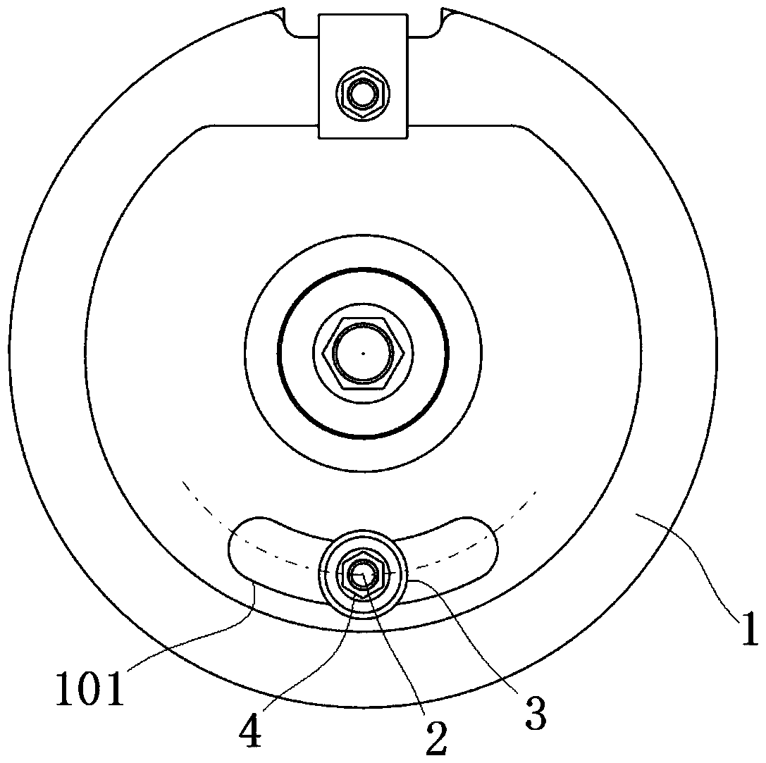 A rotating part limit mechanism and its use method