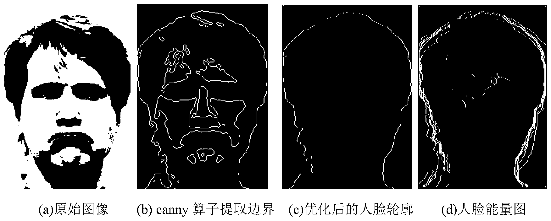 Image contour based novel human face recognition method
