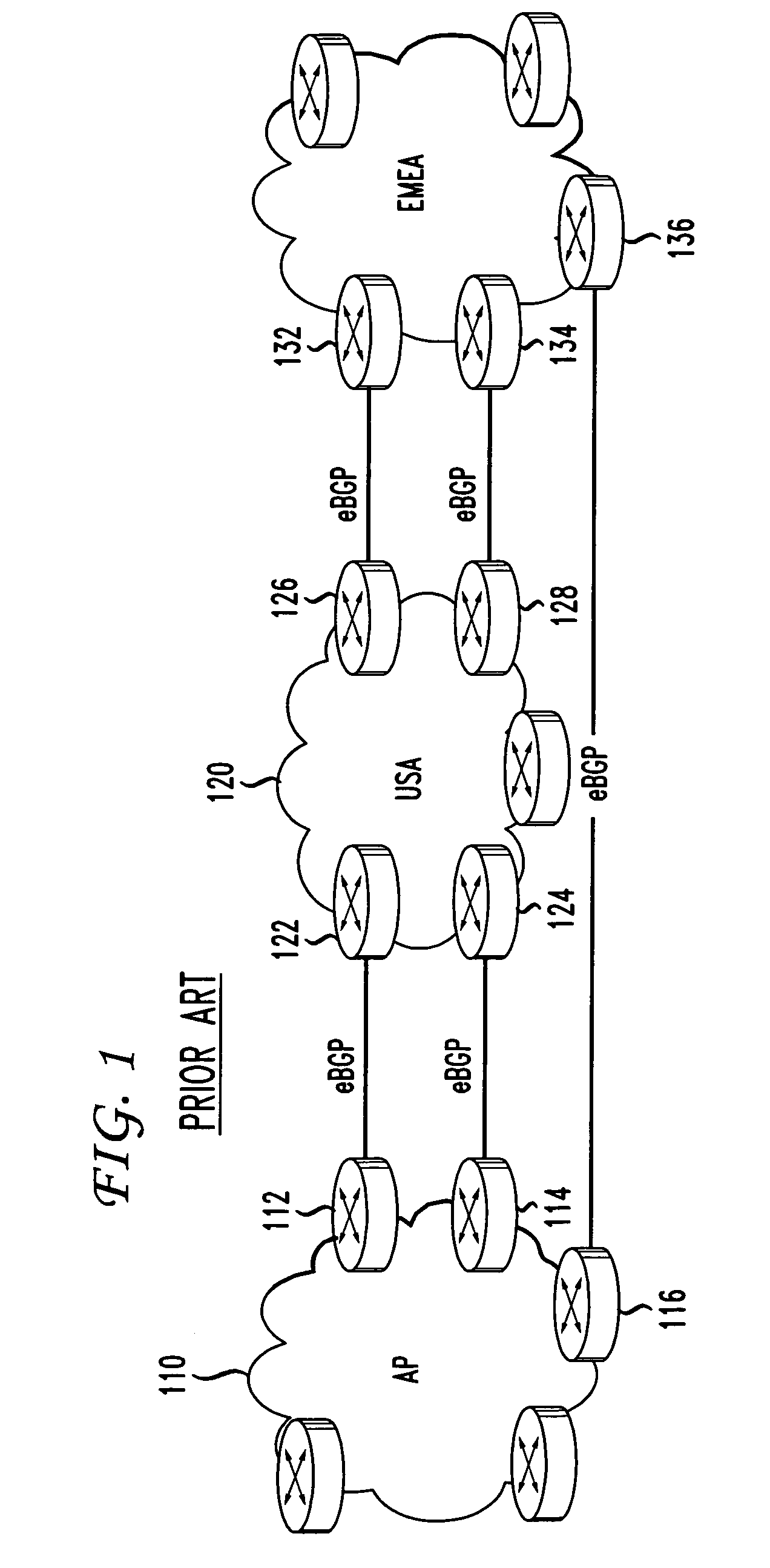 Method and apparatus for routing data packets in a global IP network