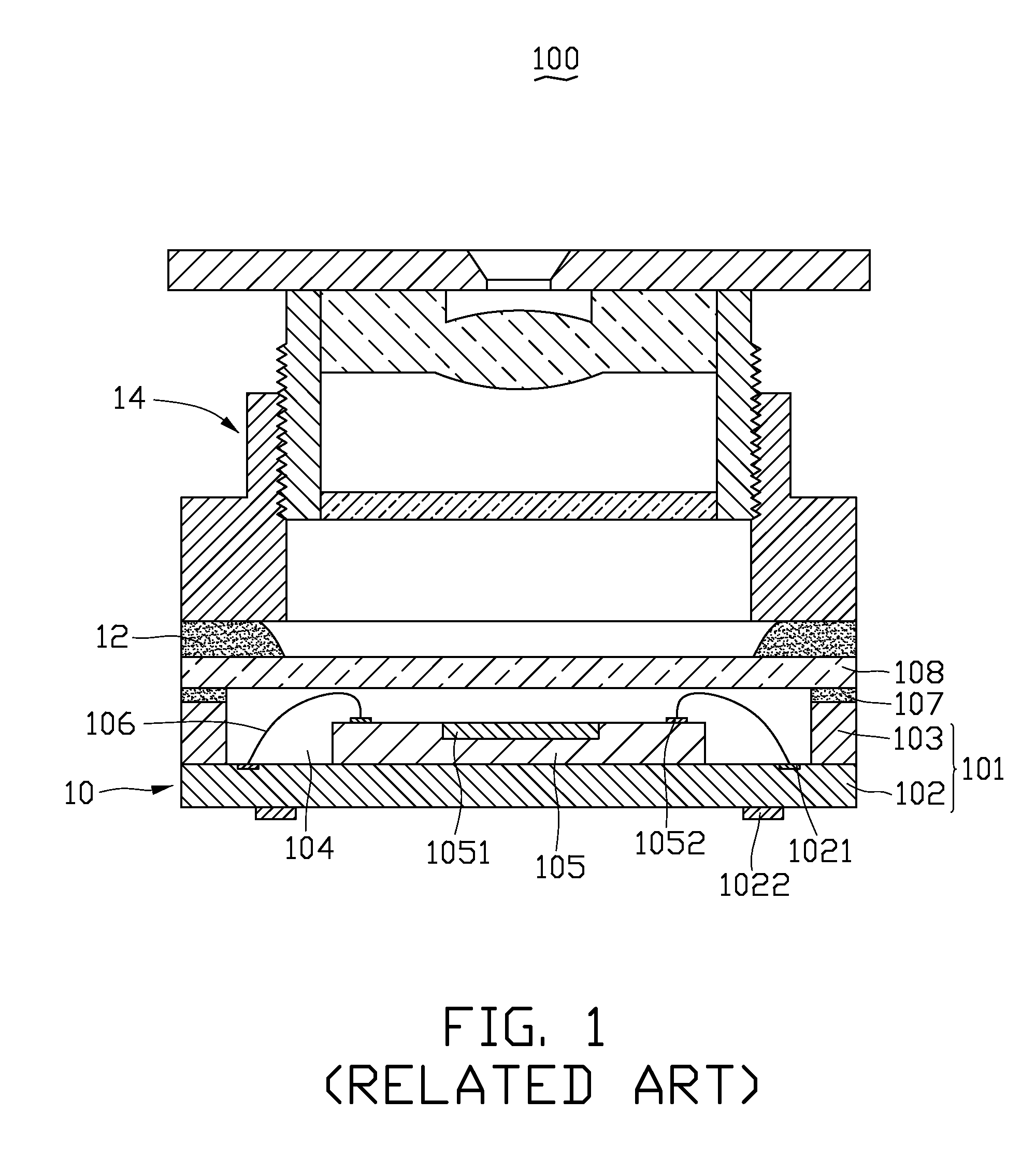 Chip package and digital camera module using same